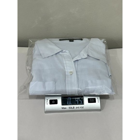 Veronica Beard Light Blue Button Up Shirt Womens Size L 100% Cotton - Picture 10 of 10